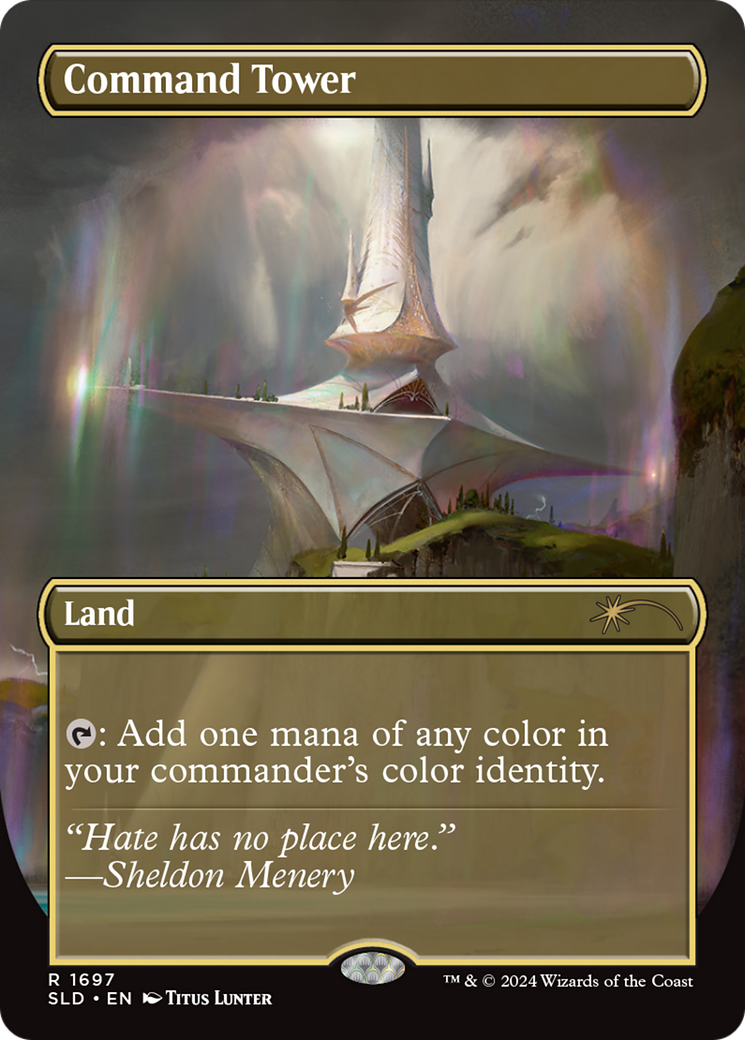 Command Tower (SLD-1697) (Borderless) [Secret Lair Drop]