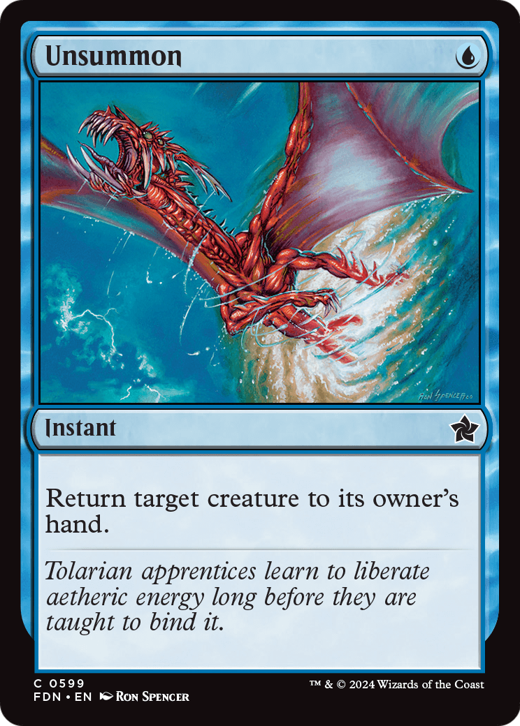 Unsummon (FDN-599) [Foundations]