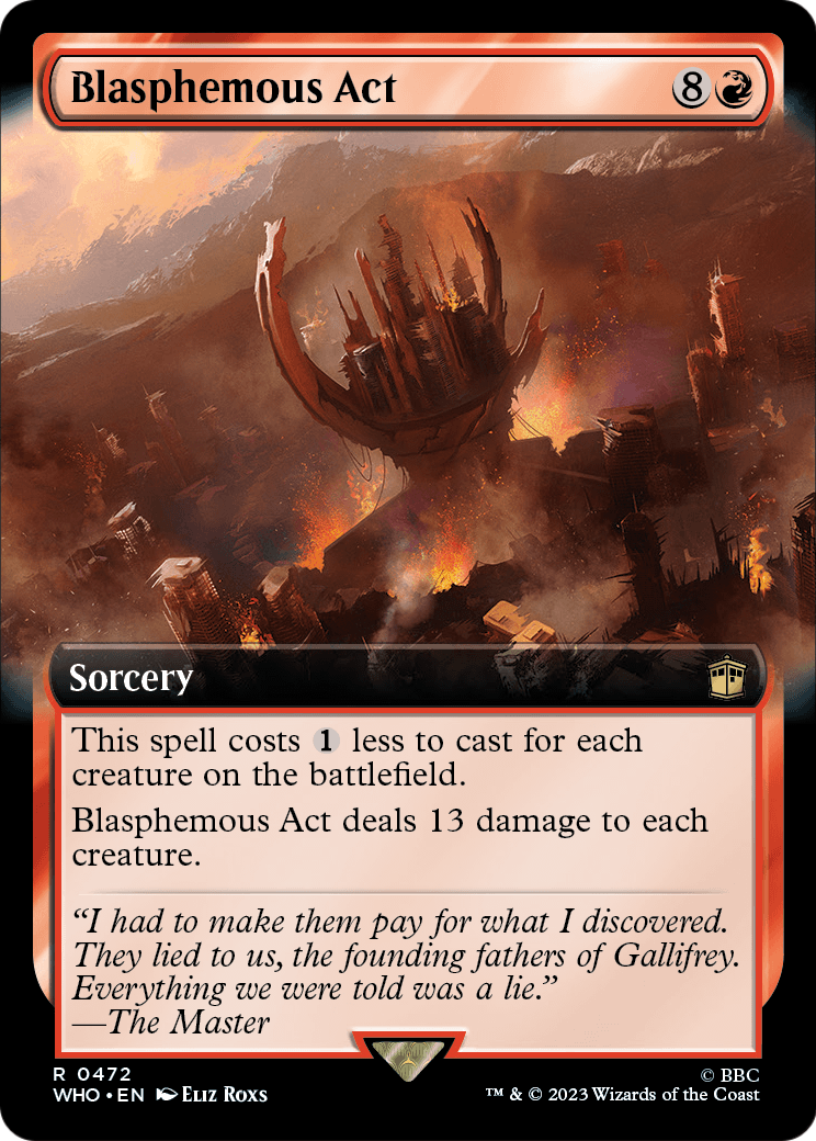 Blasphemous Act (Extended Art) (WHO-472) [Doctor Who] Foil