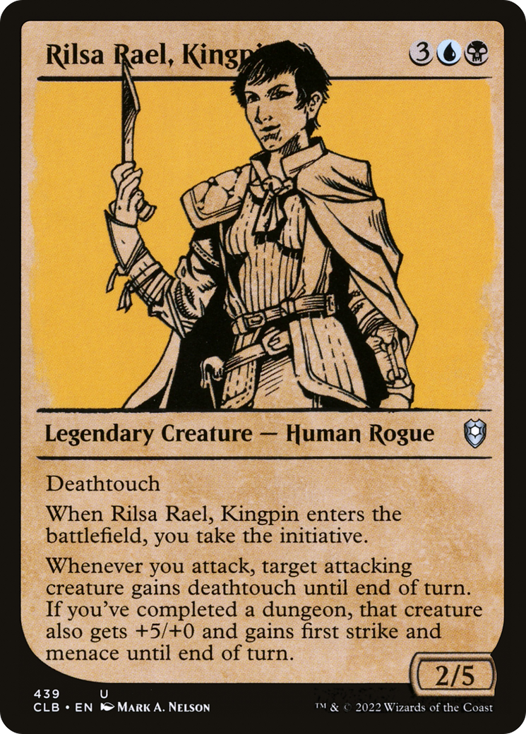 Rilsa Rael, Kingpin (Showcase) (CLB-439) [Commander Legends: Battle for Baldur's Gate] Foil