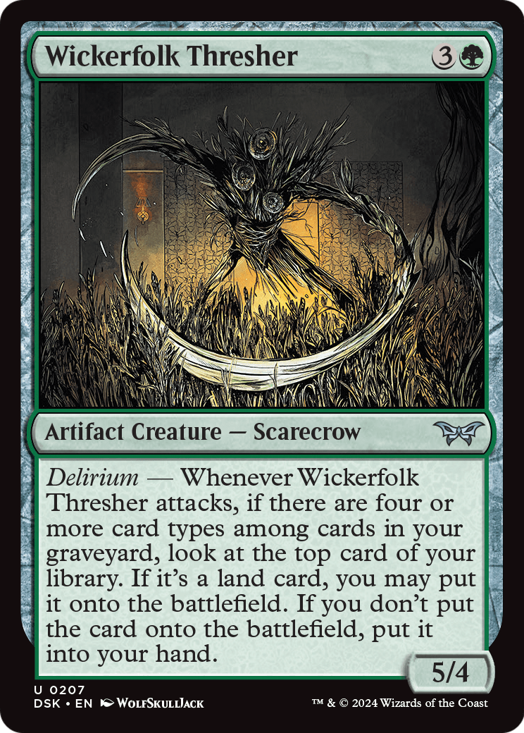 Wickerfolk Thresher (DSK-207) [Duskmourn: House of Horror] Foil