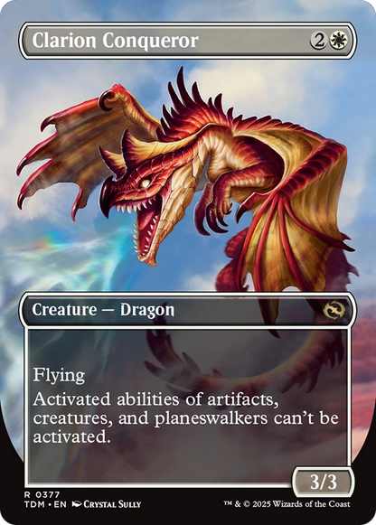 Clarion Conqueror (Borderless) (TDM-377) [Tarkir: Dragonstorm]