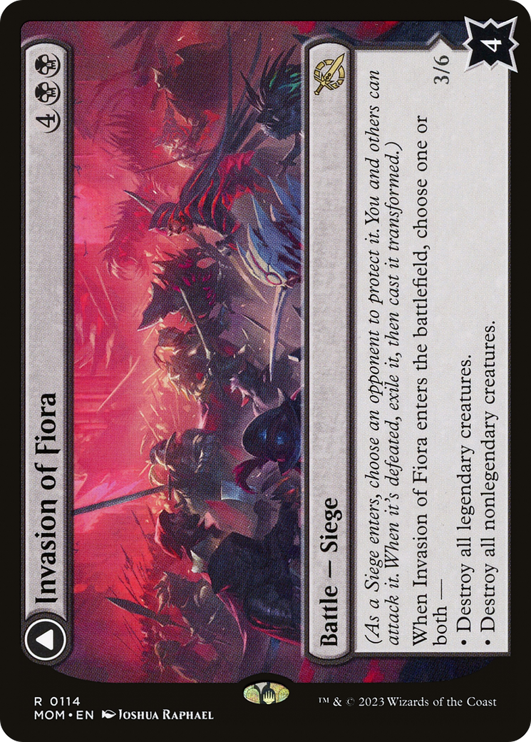 Invasion of Fiora (MOM-114) [March of the Machine] Foil