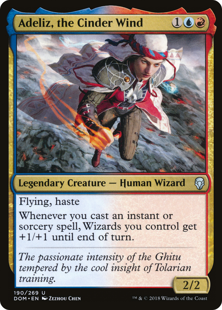 Adeliz, the Cinder Wind (DOM-190) [Dominaria] Foil