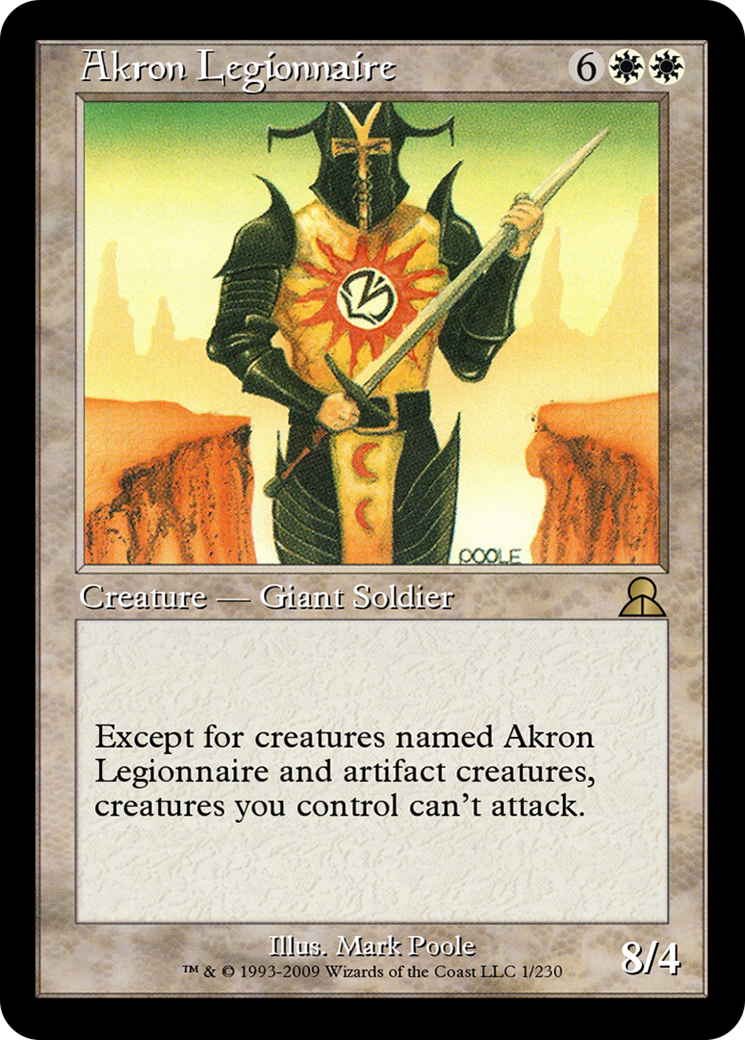 Akron Legionnaire (ME3-001) [Masters Edition III] Foil