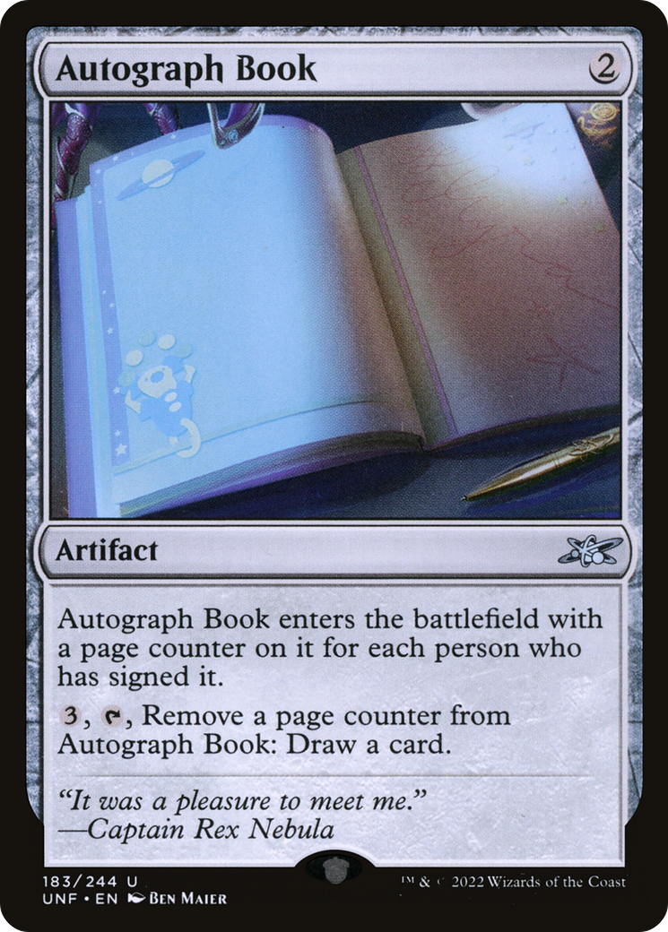 Autograph Book (UNF-183) [Unfinity]