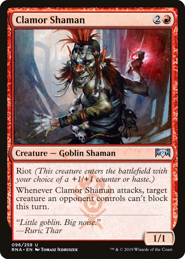 Clamor Shaman (RNA-096) [Ravnica Allegiance]