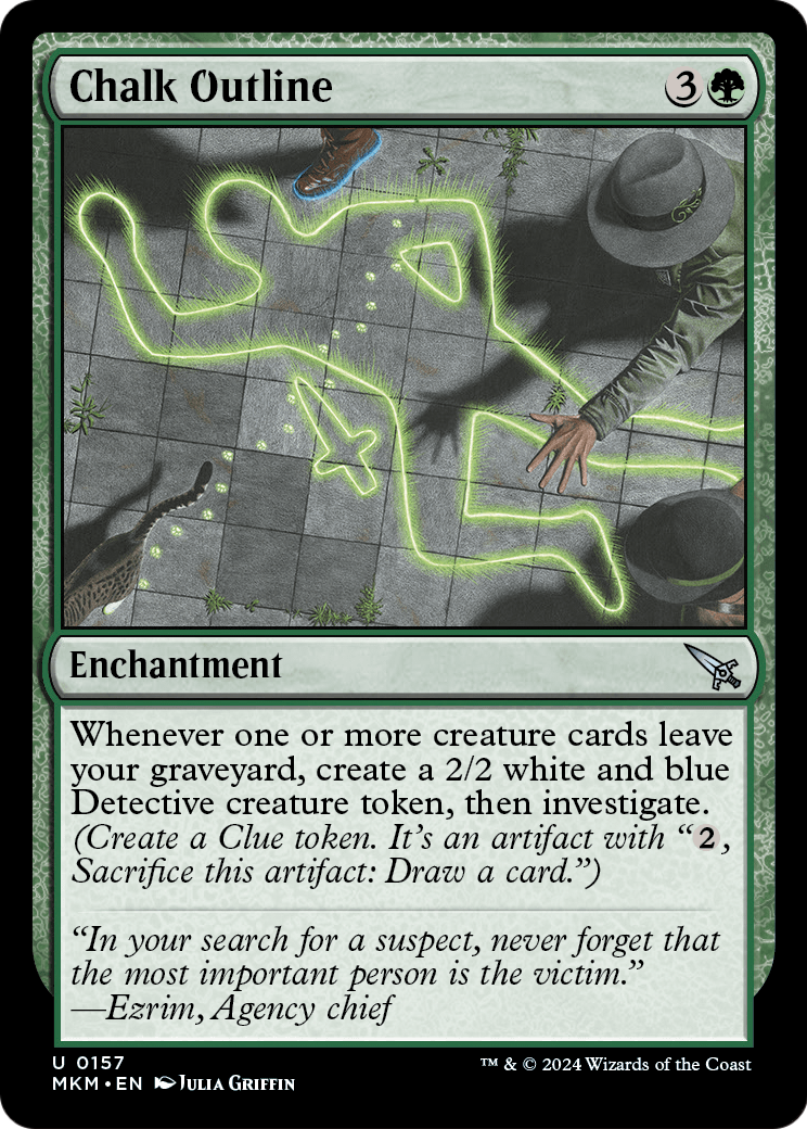 Chalk Outline (MKM-157) [Murders at Karlov Manor] Foil