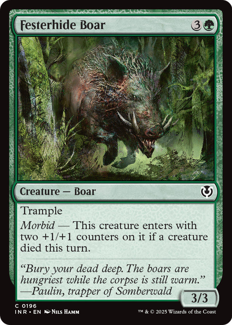 Festerhide Boar (INR-196) [Innistrad Remastered] Foil