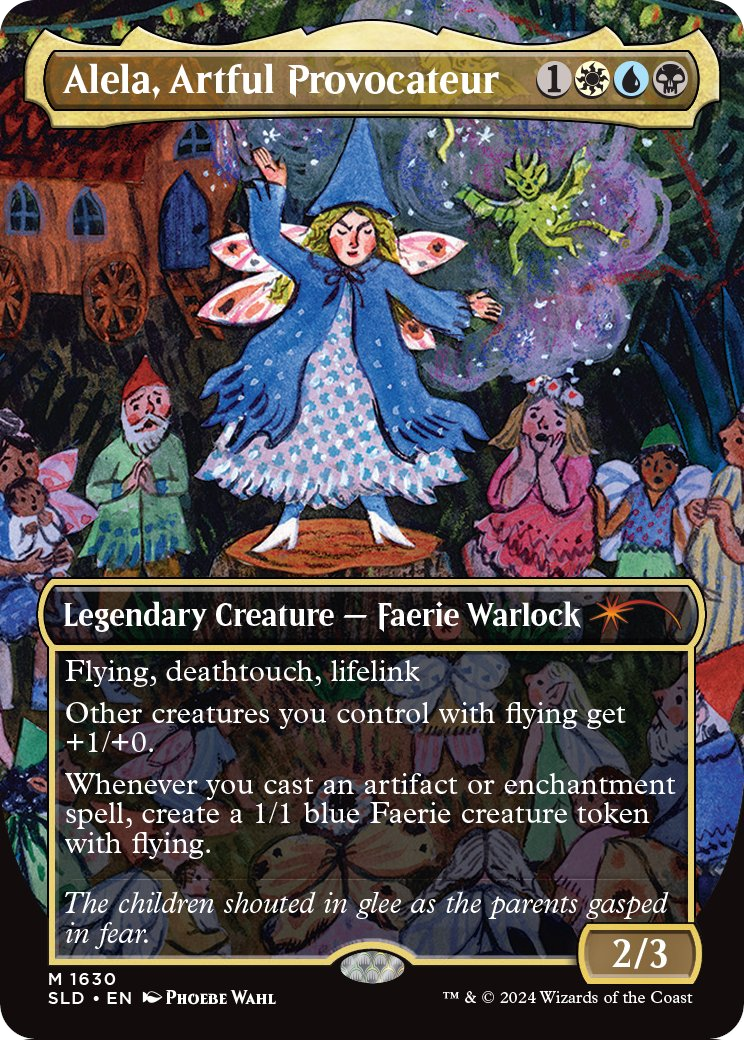 Alela, Artful Provocateur (SLD-1630) (Borderless) [Secret Lair Drop]