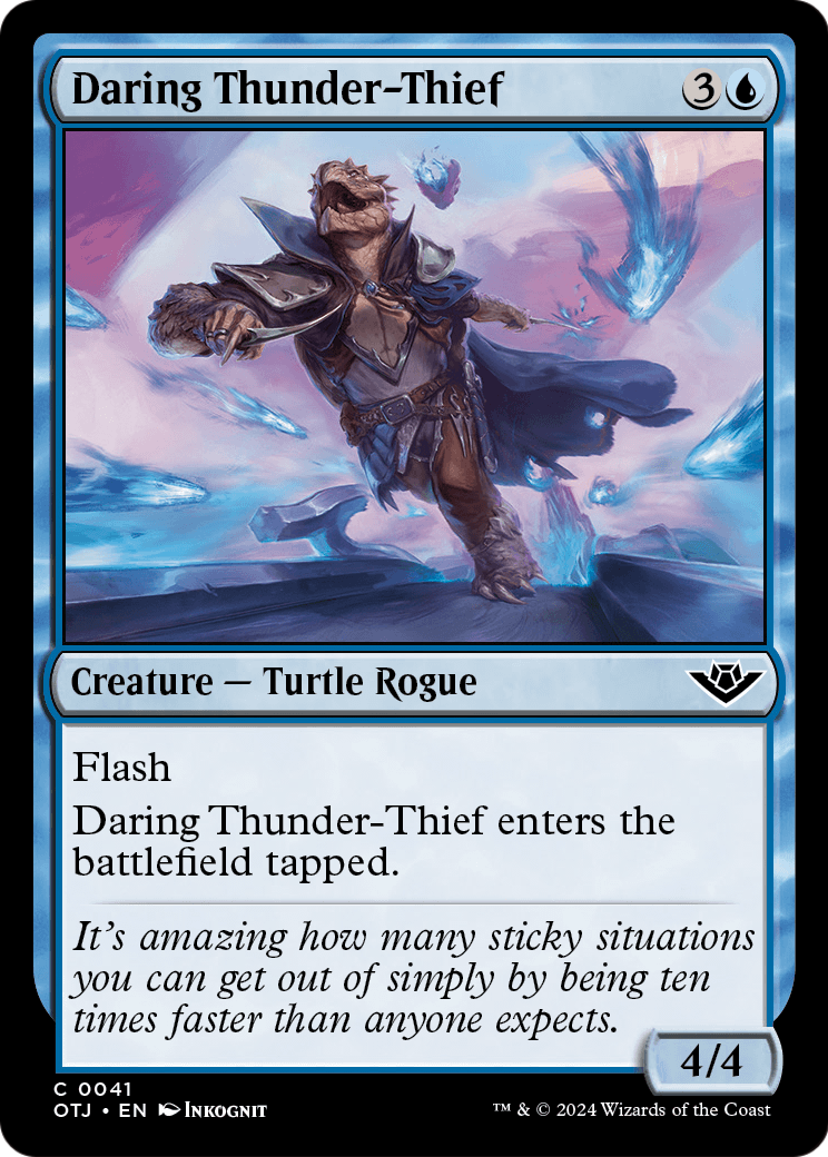 Daring Thunder-Thief (OTJ-041) [Outlaws of Thunder Junction] Foil