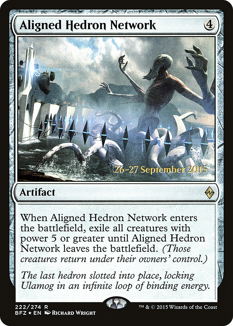 Aligned Hedron Network (PRE-222S) [Battle for Zendikar Promos] Foil