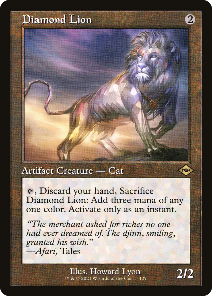 Diamond Lion (Retro Frame) (MH2-427) [Modern Horizons 2] Foil
