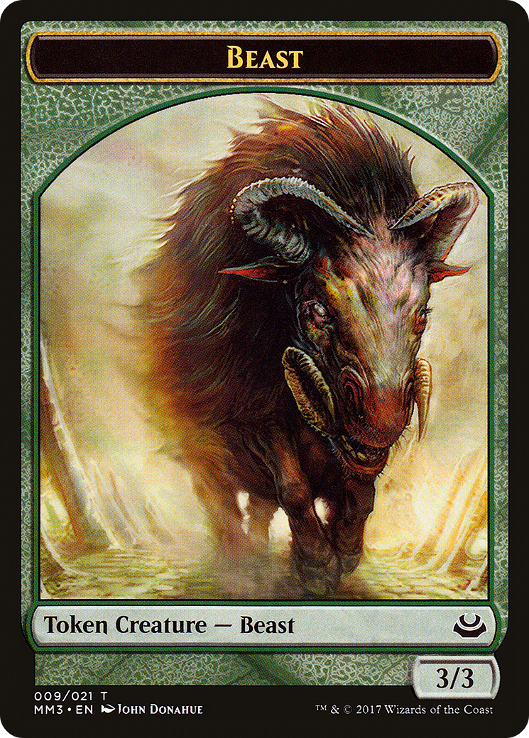 Beast Token (3/3) (MM3-009) [Modern Masters 2017 Tokens]