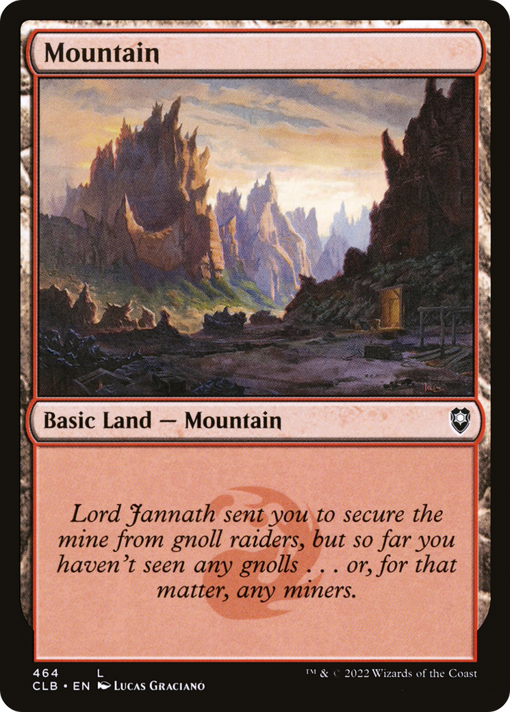 Mountain (CLB-464) [Commander Legends: Battle for Baldur's Gate]