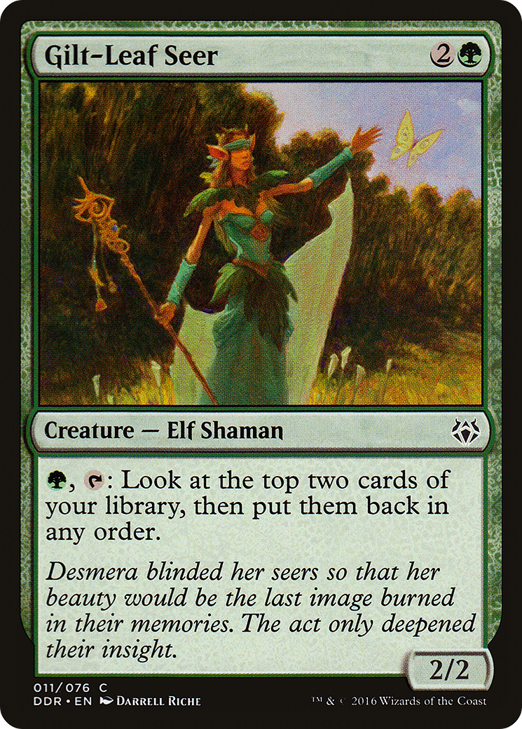 Gilt-Leaf Seer (DDR-011) [Duel Decks: Nissa vs. Ob Nixilis]
