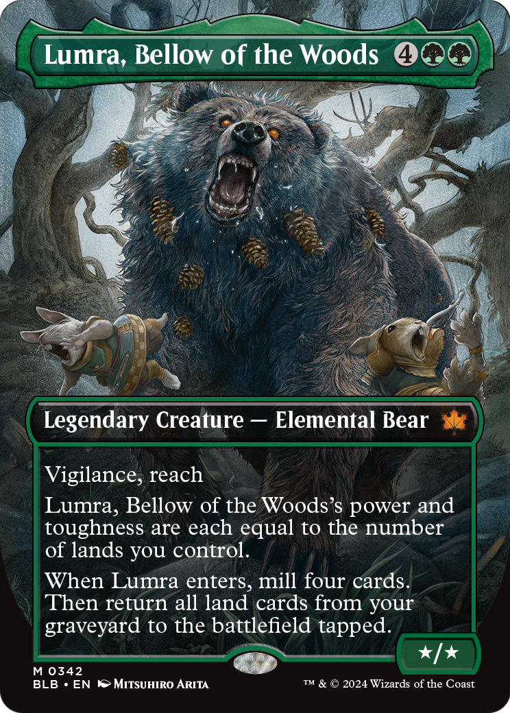 Lumra, Bellow of the Woods (Borderless) (BLB-342) [Bloomburrow]