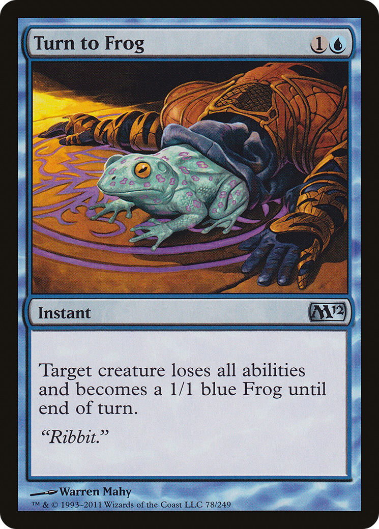Turn to Frog (M12-078) [Magic 2012]