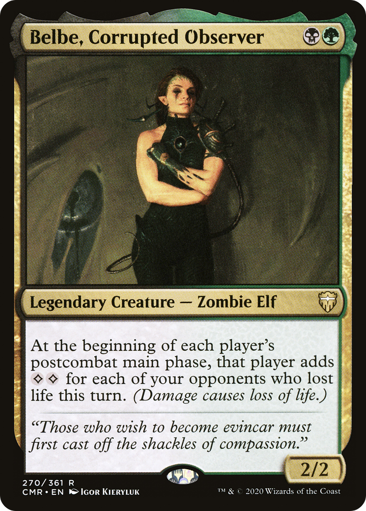 Belbe, Corrupted Observer (CMR-270) [Commander Legends]