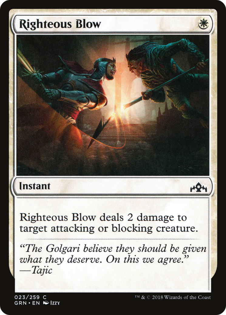 Righteous Blow (GRN-023) [Guilds of Ravnica]