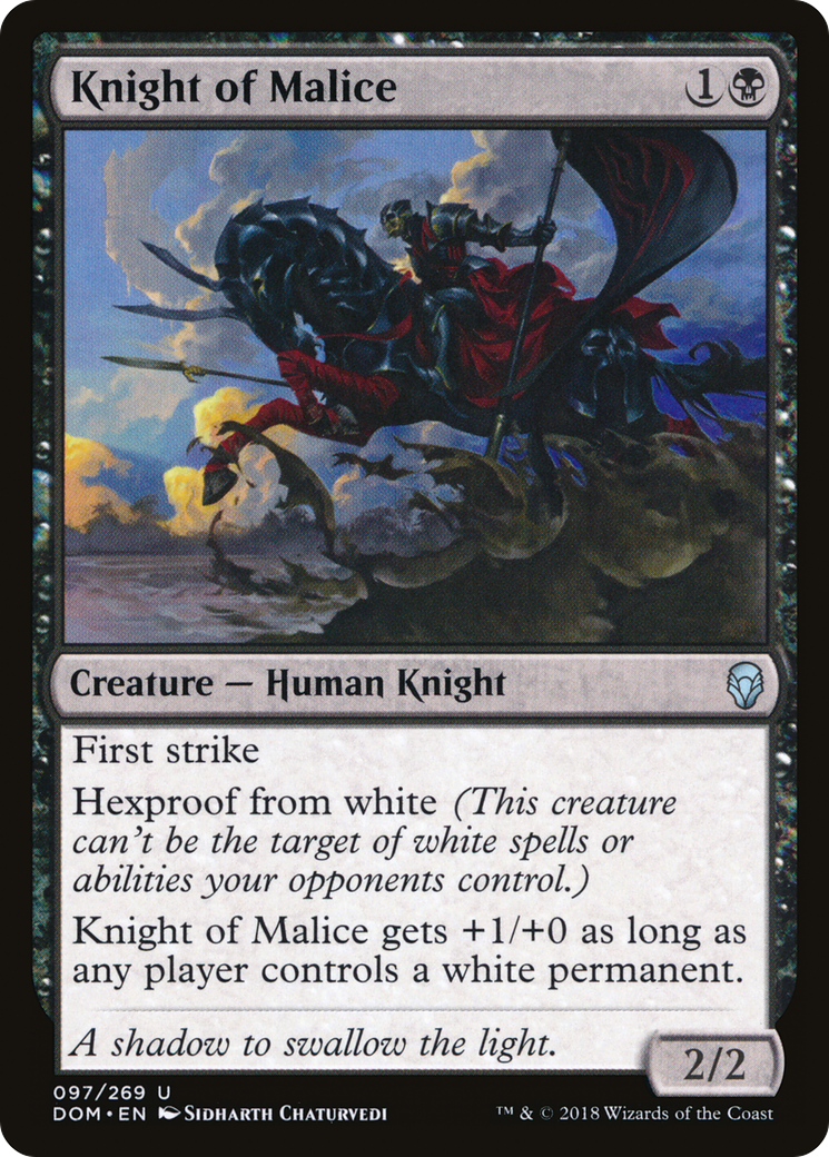 Knight of Malice (DOM-097) [Dominaria]