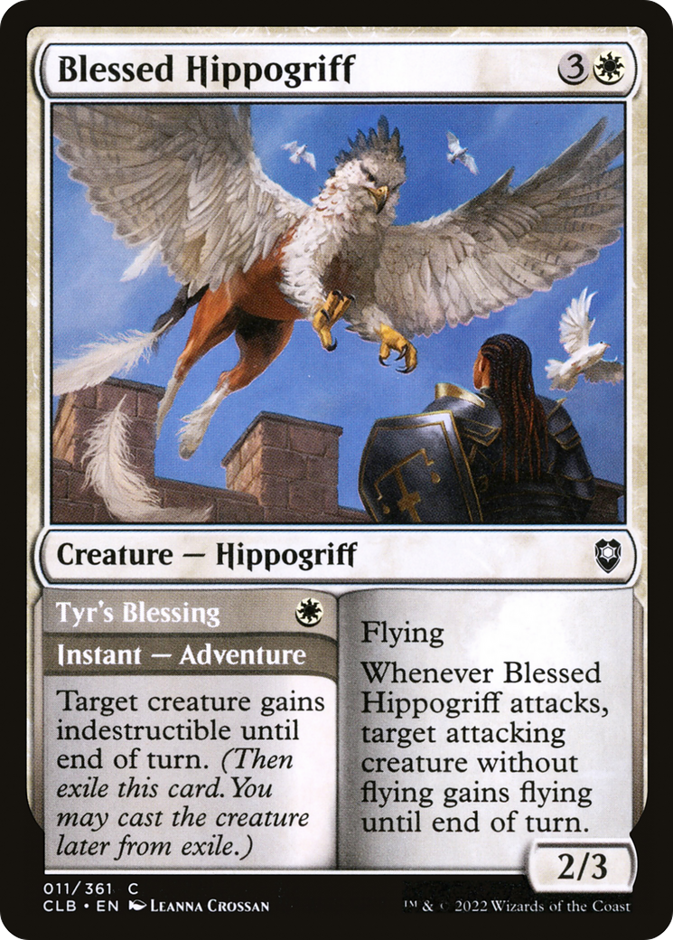 Blessed Hippogriff (CLB-011) [Commander Legends: Battle for Baldur's Gate] Foil