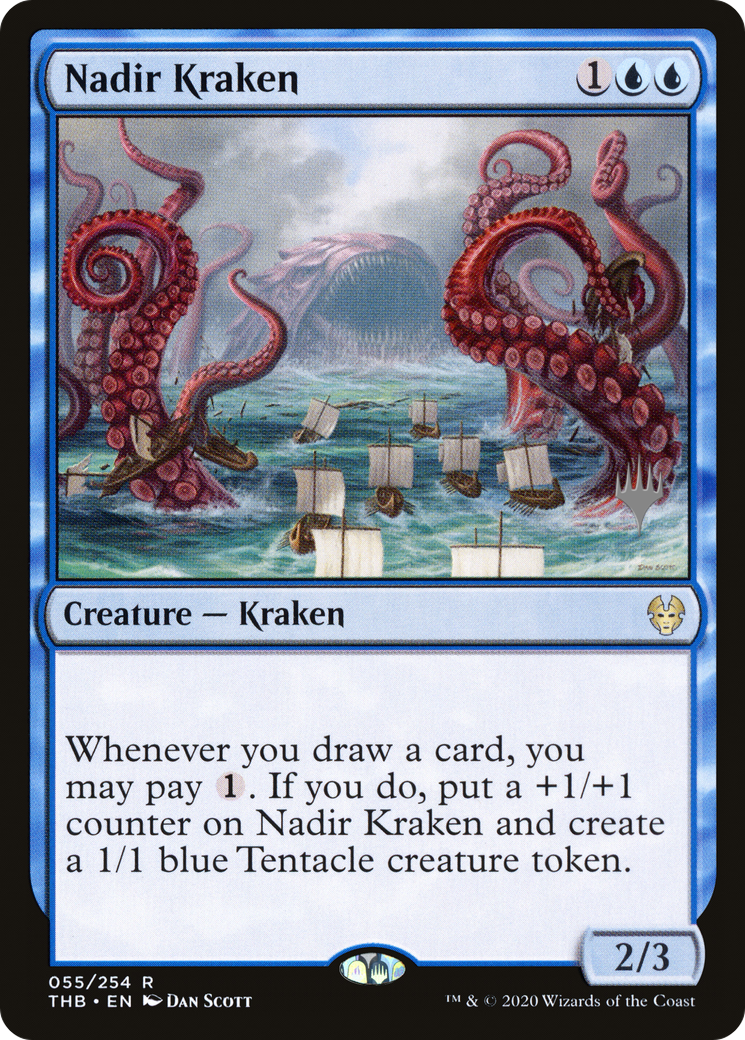 Nadir Kraken (PPTHB-055) [Promo Pack: Theros Beyond Death Promos]
