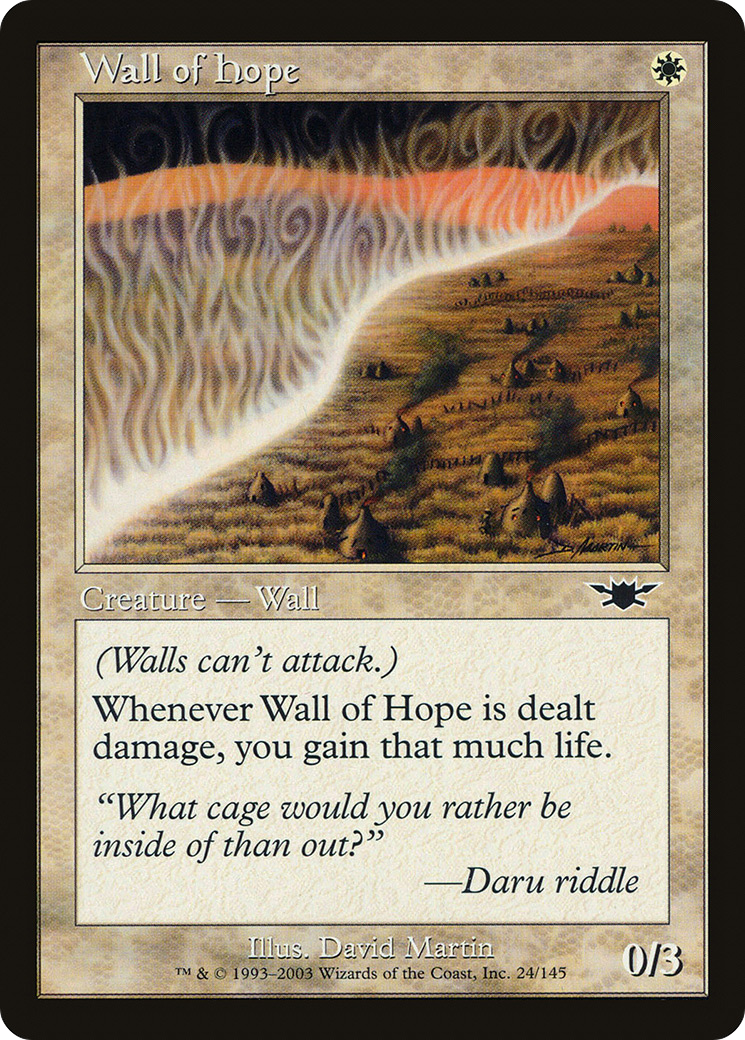 Wall of Hope (LGN-024) [Legions] Foil
