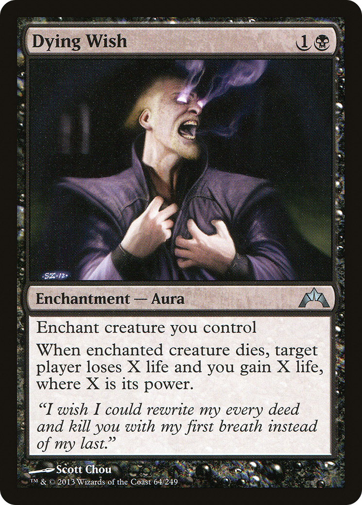 Dying Wish (GTC-064) [Gatecrash] Foil
