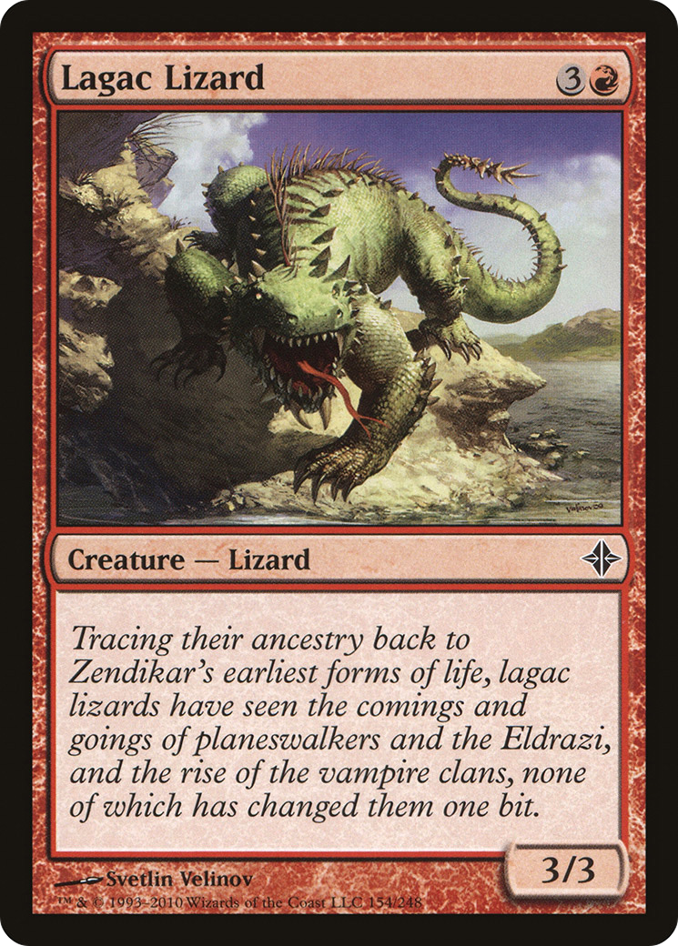 Lagac Lizard (ROE-154) [Rise of the Eldrazi] Foil
