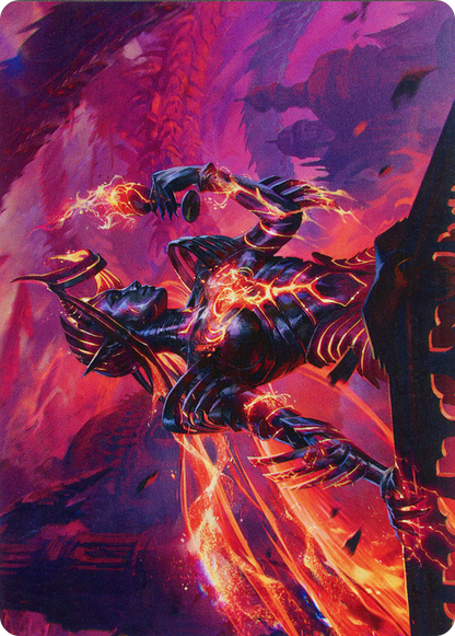 Ayara, Furnace Queen // Ayara, Furnace Queen (AMOM-021) (Borderless) [March of the Machine Art Series] Foil