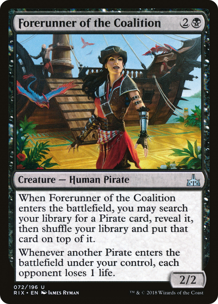 Forerunner of the Coalition (RIX-072) [Rivals of Ixalan] Foil