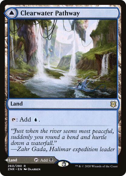 Clearwater Pathway (ZNR-260) [Zendikar Rising] Foil