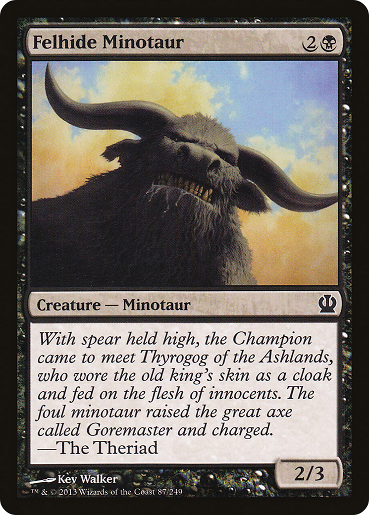Felhide Minotaur (THS-087) [Theros]