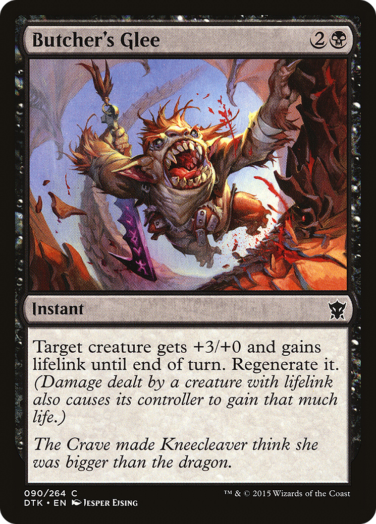 Butcher's Glee (DTK-090) [Dragons of Tarkir] Foil