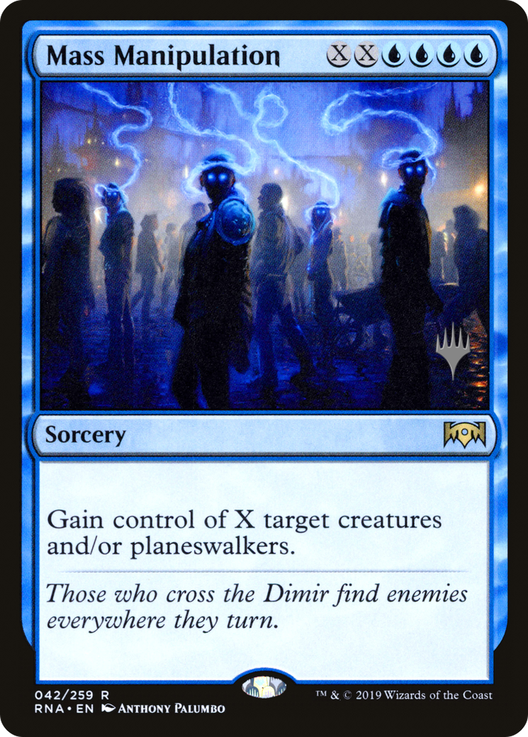 Mass Manipulation (PPTHB-042) [Promo Pack: Ravnica Allegiance Promos]