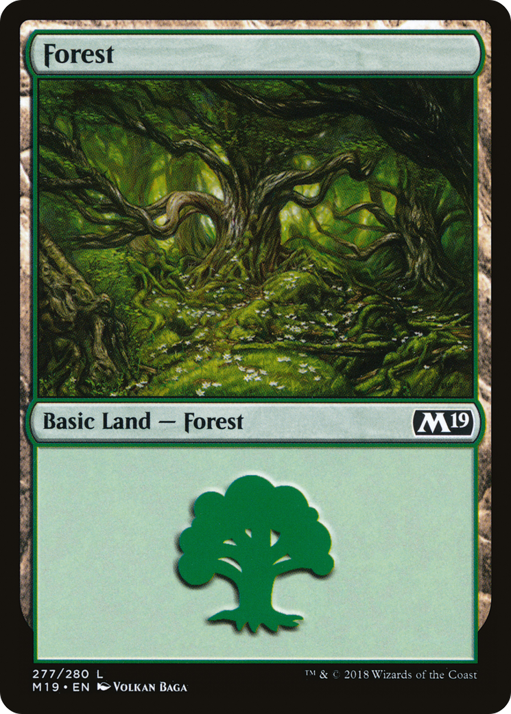 Forest (M19-277) [Core Set 2019] Foil