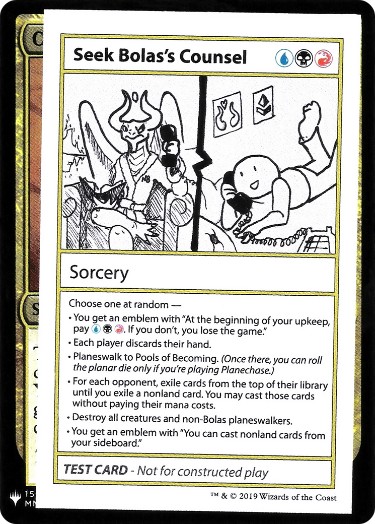 Seek Bolas's Counsel [Mystery Booster Playtest Cards 2019]