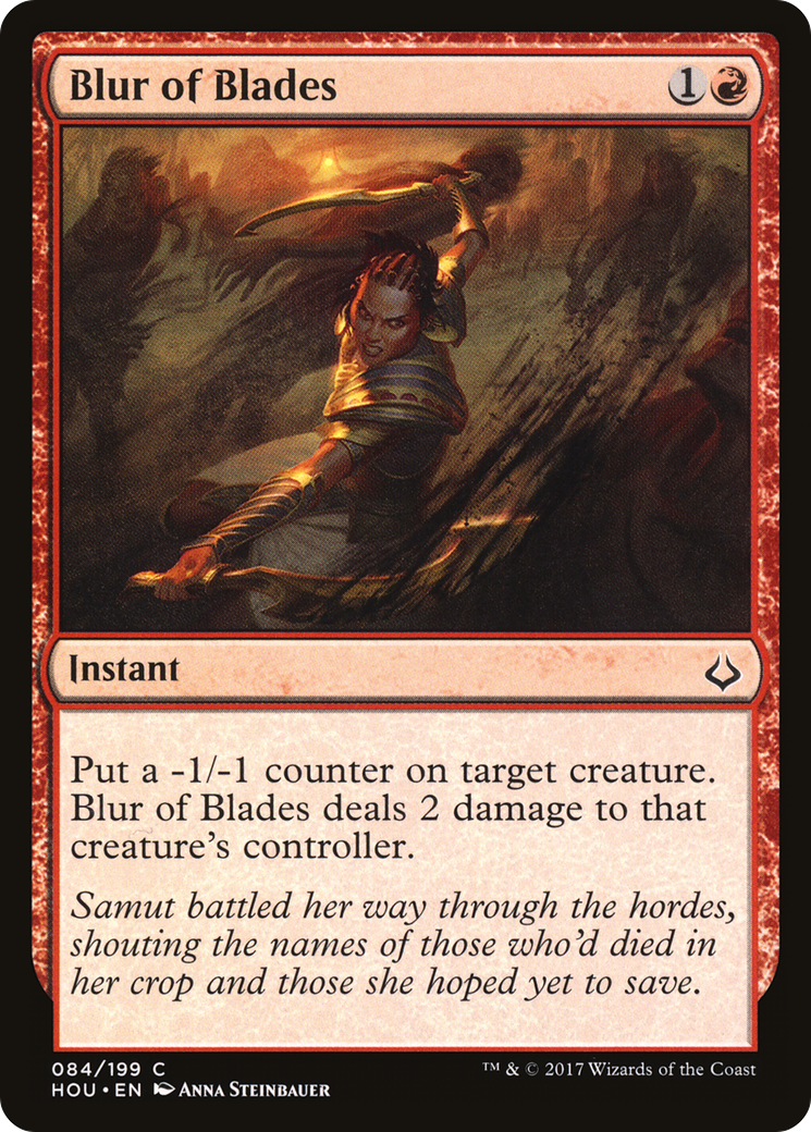 Blur of Blades (HOU-084) [Hour of Devastation] Foil