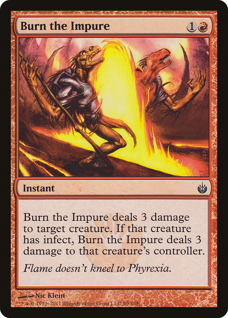 Burn the Impure (MBS-059) [Mirrodin Besieged] Foil