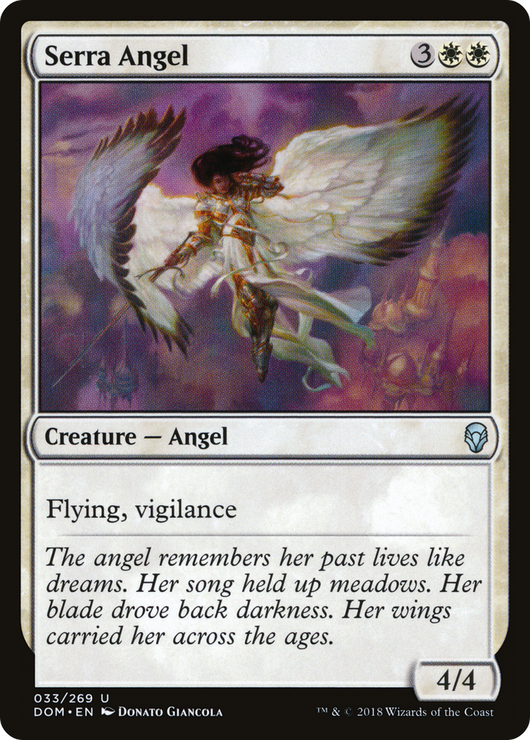 Serra Angel (DOM-033) [Dominaria]