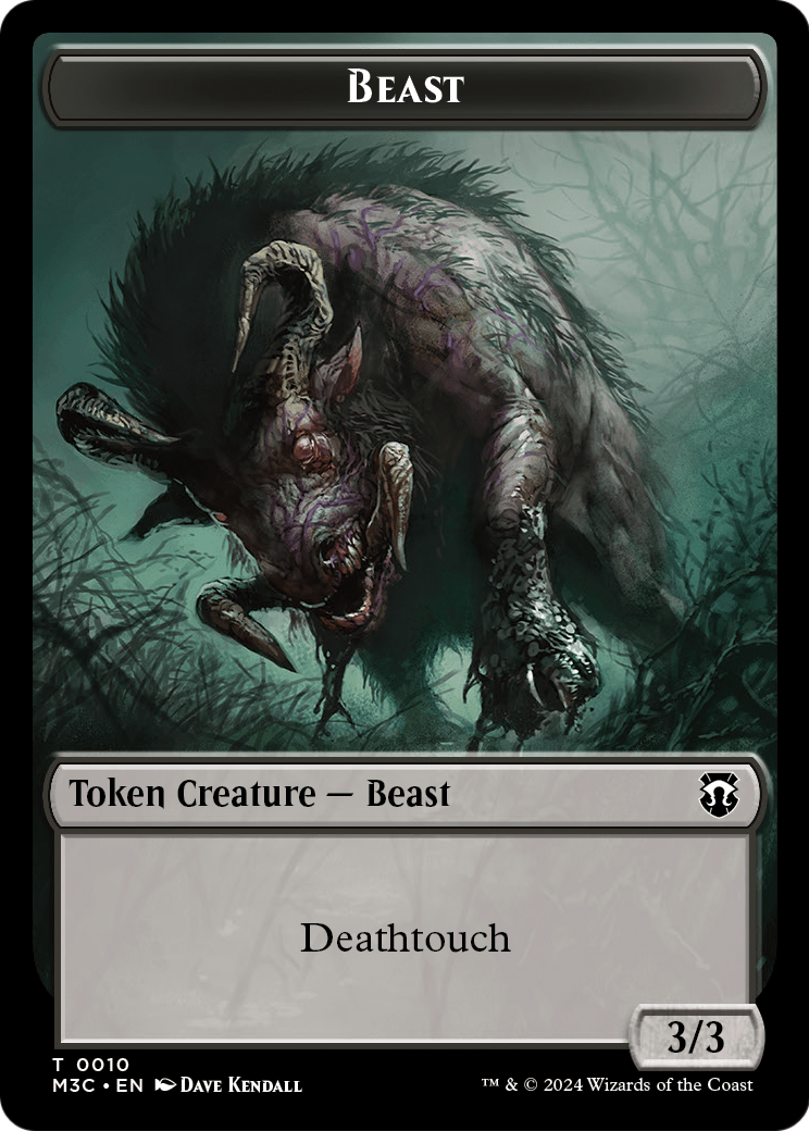 Beast (TM3C-010) [Modern Horizons 3 Commander Tokens] Foil