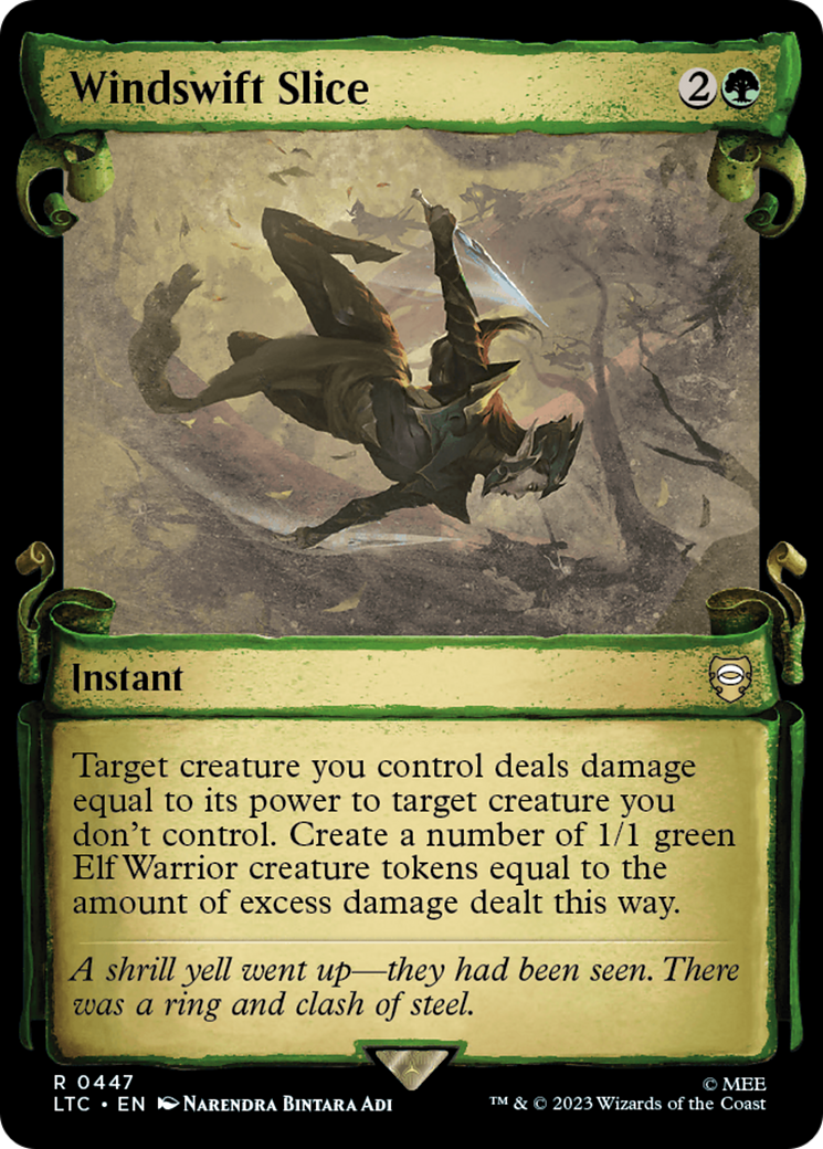 Windswift Slice (Showcase Scrolls) (LTC-447) [Tales of Middle-earth Commander] Foil