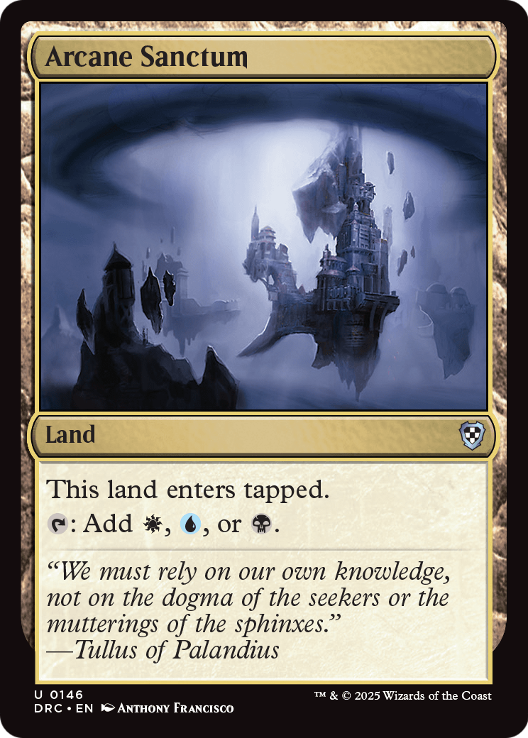 Arcane Sanctum (DRC-146) [Commander: Aetherdrift]