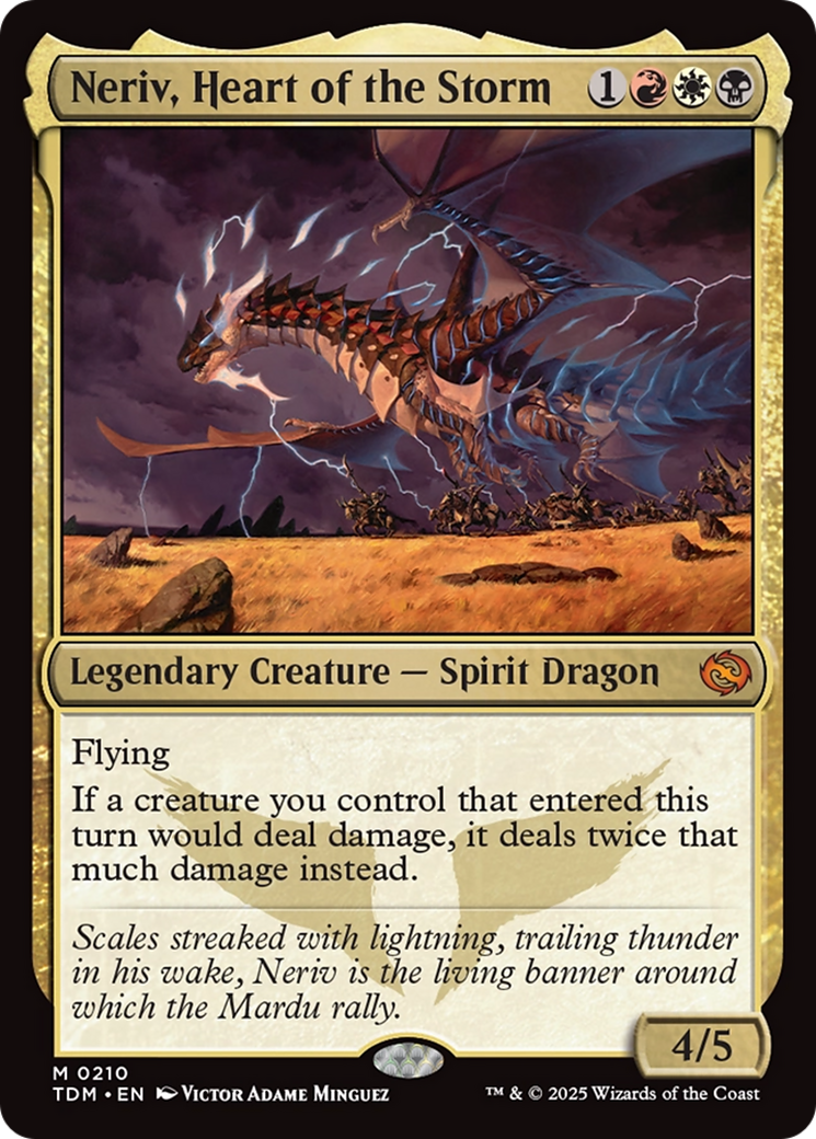 Neriv, Heart of the Storm (TDM-210) [Tarkir: Dragonstorm] Foil