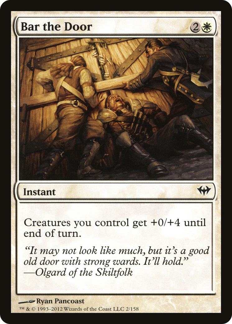 Bar the Door (DKA-002) [Dark Ascension] Foil