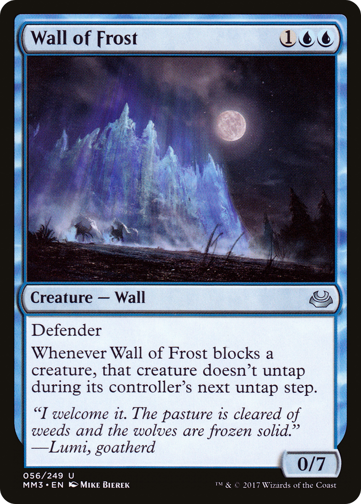 Wall of Frost (MM3-056) [Modern Masters 2017] Foil