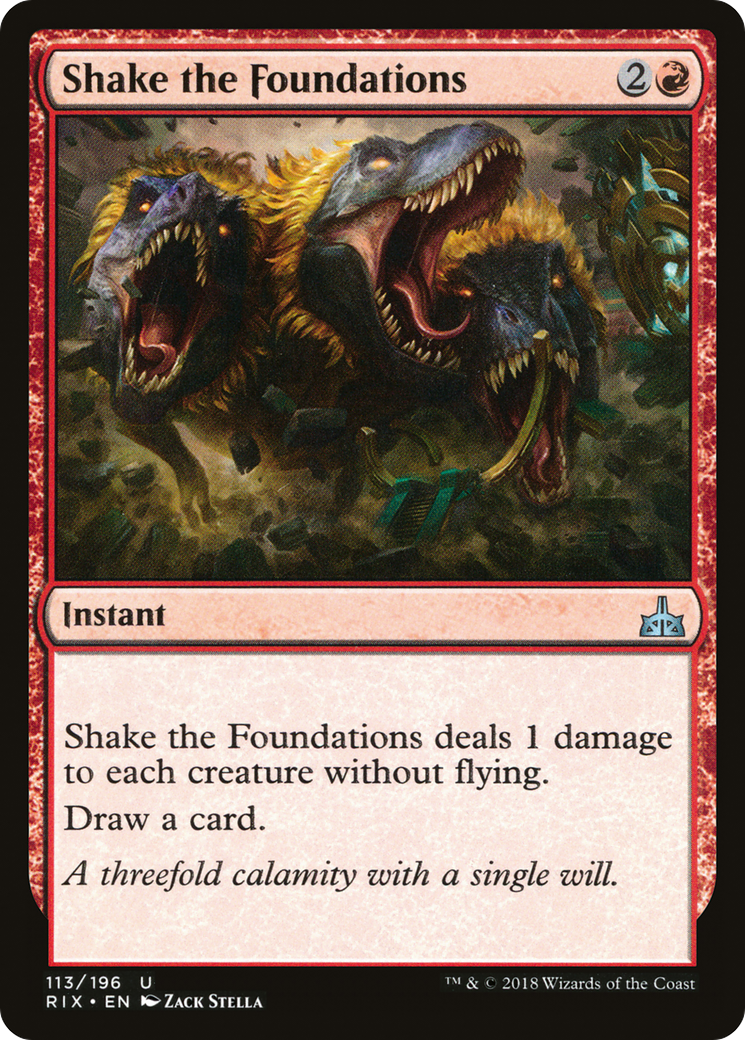 Shake the Foundations (RIX-113) [Rivals of Ixalan] Foil