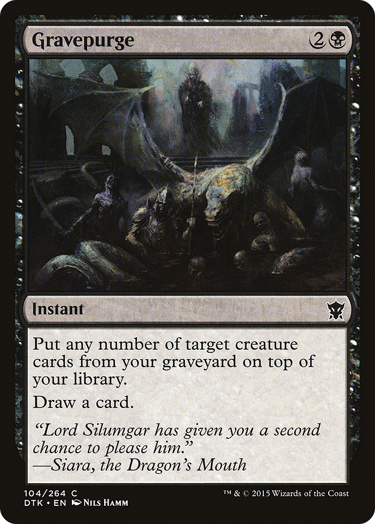 Gravepurge (DTK-104) [Dragons of Tarkir] Foil