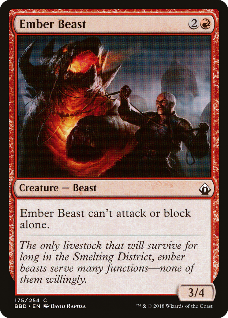 Ember Beast (BBD-175) [Battlebond] Foil